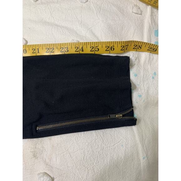 Cabi women's Pull On Leggings Medium Black Equestrian Zip Ankle Work Career - Picture 5 of 8